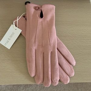 Brand new soft pink gloves